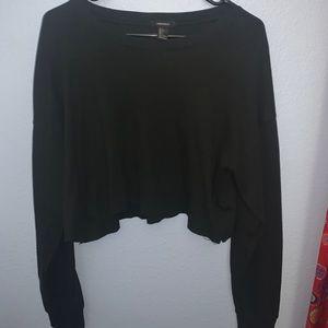 Long sleeve crop top